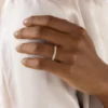 Elegant band ring with clean, timeless silhouette
