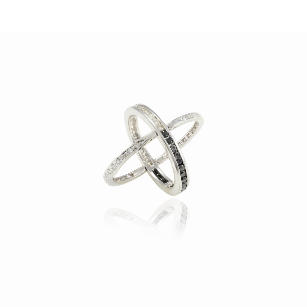 925 Sterling Silver Diamond Convertible Magic Ring