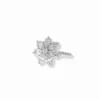 925 Sterling Silver Diamond Cosmos Ring