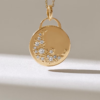 925 Sterling Silver Diamond Crescent Moon Necklace - Image 2