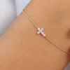 Bracelet with premium CZ diamond stones in a pave setting