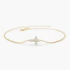 Simple cross bracelet designed for everyday or special wear