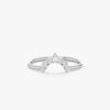 925 Sterling Silver Diamond Crown Nesting Ring - Image 2