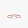 925 Sterling Silver Diamond Crown Nesting Ring - Image 6