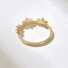 925 Sterling Silver Diamond Crown Ring - Image 7