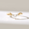 925 Sterling Silver Diamond Crown Stacking Ring - Image 2