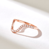 Slim 1.55 mm curved ring with 1.25 mm thickness