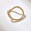 925 Sterling Silver curved band for stacking and enhancers