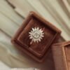 925 sterling silver ring with thick gold plating