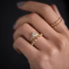 925 Sterling Silver band ring with premium CZ diamond sparkle