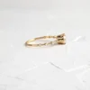 925 Sterling Silver Diamond Distance Ring, Round Cut Diamond Ring - Image 6