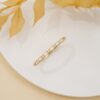 925 Sterling Silver Diamond Dot Dash Eternity Ring - Image 3