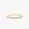 925 Sterling Silver Diamond Dot Dash Half Eternity Ring