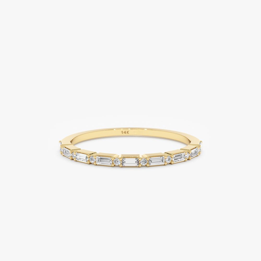 925 Sterling Silver Diamond Dot Dash Half Eternity Ring