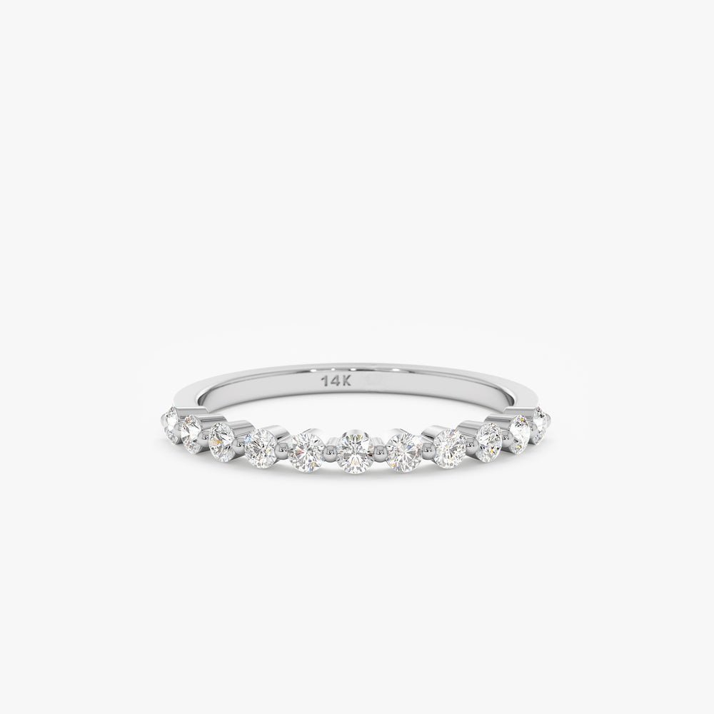 925 Sterling Silver Diamond Dot Ring