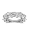 925 Sterling Silver Diamond Double Band Ring