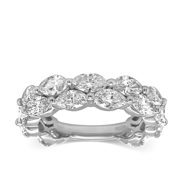 925 Sterling Silver Diamond Double Band Ring