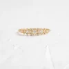 Diamond Edison band ring in 925 Sterling Silver with classic styling