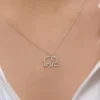 925 Sterling Silver necklace with a charming elephant motif
