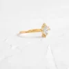 Sterling silver ring featuring Premium CZ diamond stones in pave setting