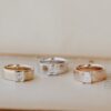 925 Sterling Silver solitaire ring with geometric sparkle