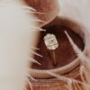 925 Sterling Silver ring with a clean emerald cut design