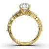 925 Sterling Silver Diamond Engagement Ring - Image 3
