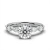 925 Sterling Silver Diamond Engagement Ring - Image 6