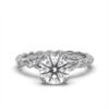 925 Sterling Silver Diamond Engagement Ring - Image 6