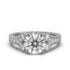 Diamond engagement ring featuring a 2 carat centre stone
