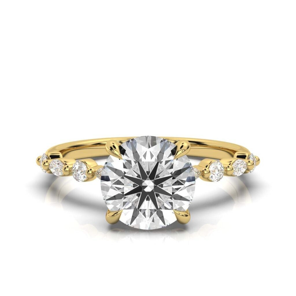 925 Sterling Silver Diamond Engagement Ring