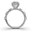 925 Sterling Silver ring with F colour, VS2 clarity stone