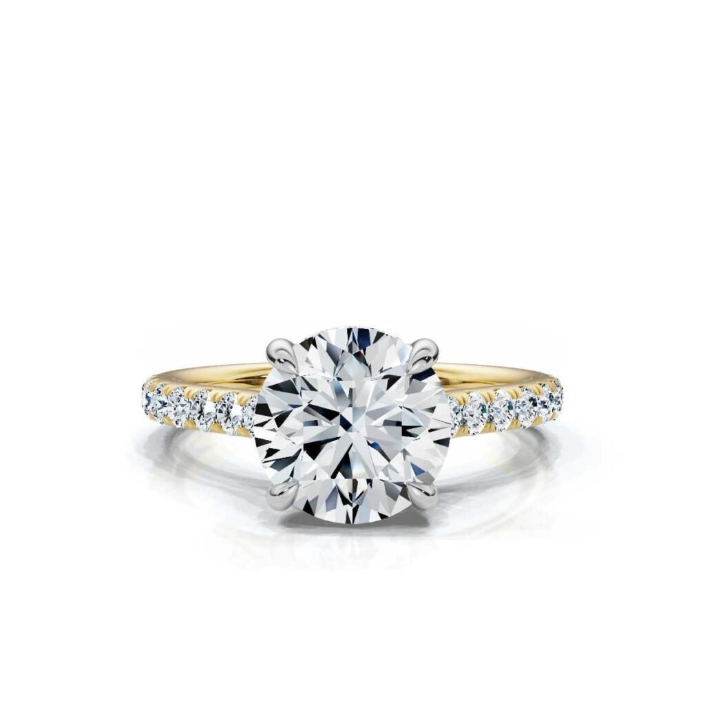925 Sterling Silver Diamond Engagement Ring