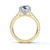 925 Sterling Silver Diamond Engagement Ring - Image 2