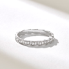 Premium CZ diamond wedding band with refined pave detailing