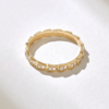 Classic sterling silver ring with a sparkling eternity design