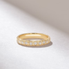 Slim sterling silver ring band with 3.08 mm width
