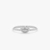 925 Sterling Silver Diamond Evil Eye Lash Ring - Image 2