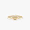 925 Sterling Silver Diamond Evil Eye Lash Ring - Image 3