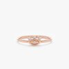 925 Sterling Silver Diamond Evil Eye Lash Ring - Image 6