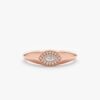 925 Sterling Silver Diamond Evil Eye Signet Ring - Image 4