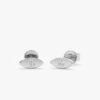 925 Sterling Silver Diamond Eye Studs - Image 2