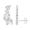 Thick gold-plated sterling silver ear climbers with polished sparkle