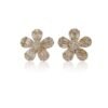 925 Sterling Silver flower earrings with sparkling CZ stones