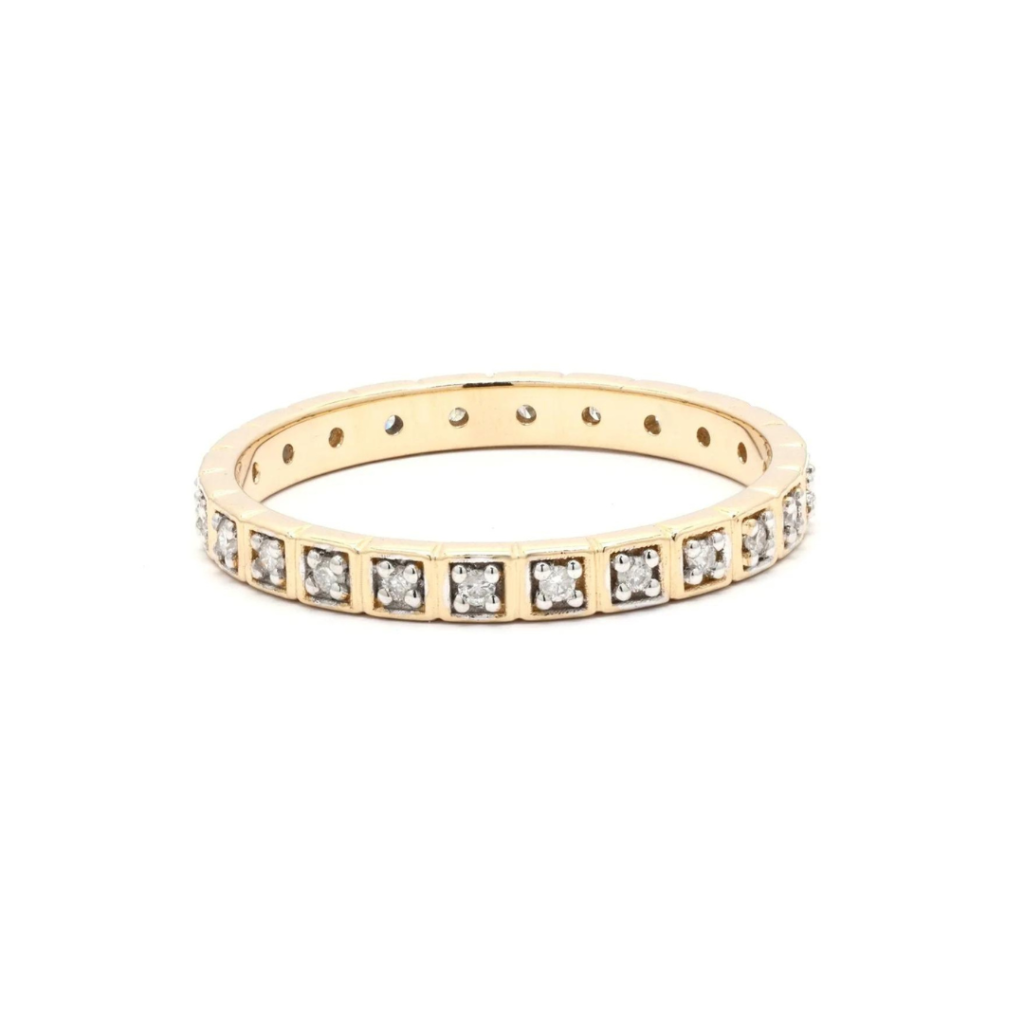 925 Sterling Silver Diamond Full Eternity Band