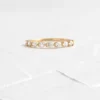 925 Sterling Silver Diamond Guideline CZ Band Ring - Image 2