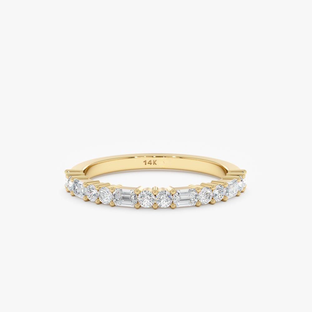 925 Sterling Silver Diamond Half Eternity Ring
