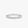 925 Sterling Silver Diamond Half Eternity Ring - Image 2
