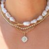 925 Sterling Silver Diamond Heart Tennis Necklace - Image 2