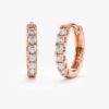 925 Sterling Silver Diamond Huggies - Image 6